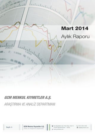MART - 2014

GCM MENKUL KIYMETLER A.Ş.
ARAŞTIRMA VE ANALİZ DEPARTMANI

1

 