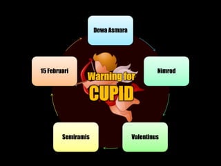 Dewa Asmara
Nimrod
ValentinusSemiramis
15 Februari
Warning for
CUPID
 
