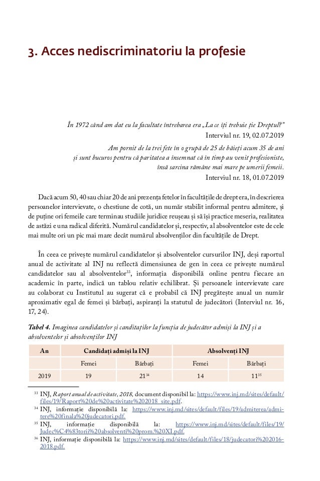 Analiza Dimensiunii De Gen In Sectorul JustiÅ£iei In Republica Moldova