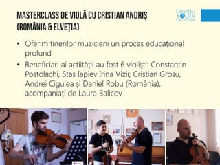 Chișinău Youth Orchestra: Raport de Excelență 2015