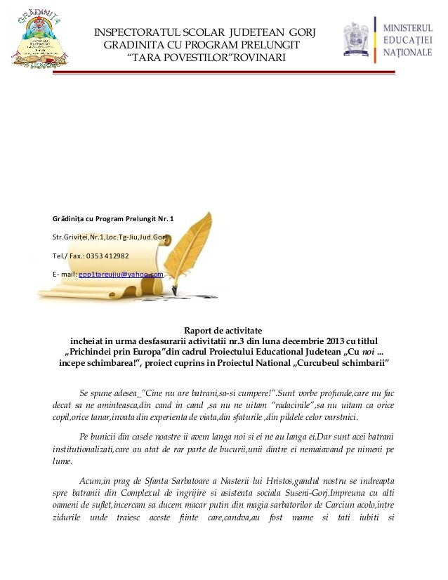 Proiect De Activitate Educatie Financiara Gradinita