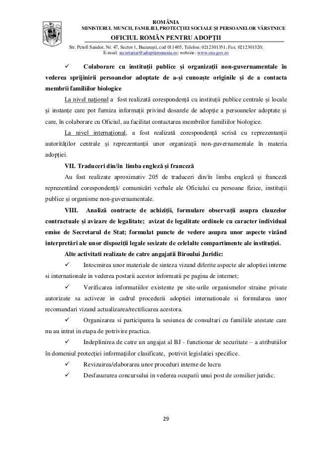 Raport De Activitate Zilnic