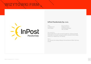 Raporty interaktywnie.com - E-commerce 
GO.pl 
Adres 
ul. 3 Maja 25 
Bielsko-Biała 43-300 
Dane kontaktowe 
lets@go.pl 
www.go.pl 
+48 790 529 726 
Opis działalnosci 
GO.PL to platforma RTB i zestaw narzedzi marketing automation. Połaczenie tych dwóch 
elementów daje najlepsze efekty w personalizowaniu reklam, strony www oraz e-mail. 
Uruchomienie kampanii jest proste i przyjemne, a do dyspozycji sa nasi specjaliscie. 
Zacznij wysyłajac po prostu maila. 
Klienci 
Douglas, Neckerman, ispot, 5-10-15, nexterio 
06 
 