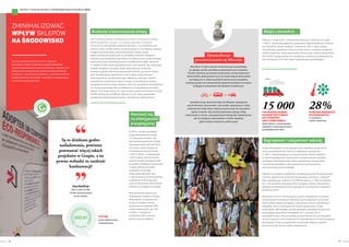 Raport z działań na rzecz Zrównoważonego Rozwoju Grupy za 2015 rok