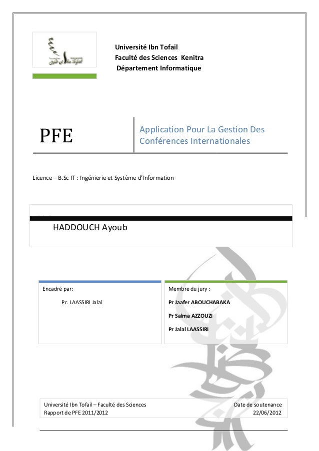 Rapport PFE  B.Sc IT