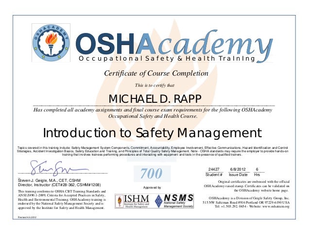 oshacademy occupational