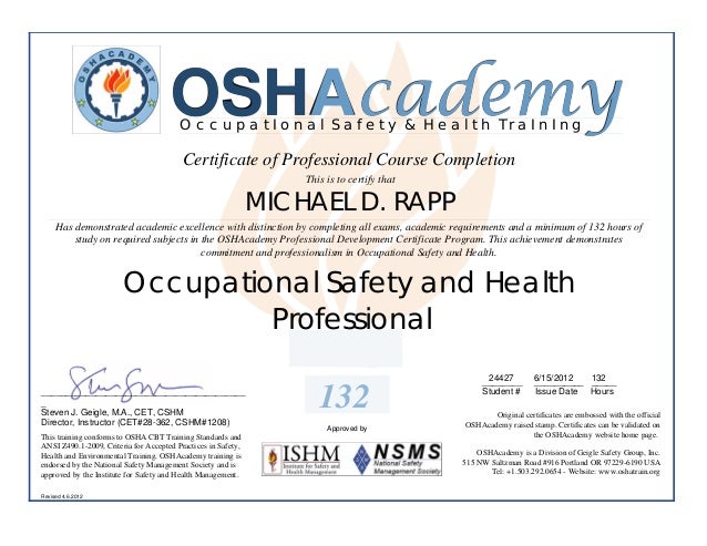 oshacademy occupational