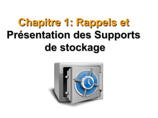 Chapitre 1: Rappels et  Présentation des Supports  de stockage http://boutitimehdi.jimdo.com 