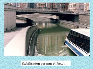Stabilisation par mur en béton
 