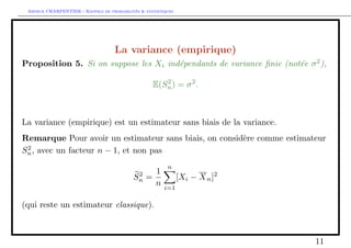 Arthur CHARPENTIER - Rappels de probabilites  statistiques 
La moyenne (empirique) 
De 