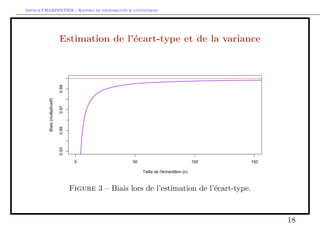 Arthur CHARPENTIER - Rappels de probabilites  statistiques 
La variance (empirique) 
De 
