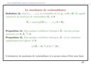 Arthur CHARPENTIER - Rappels de probabilites  statistiques 
Comparaison de moyennes de deux echantillons 
−1 0 1 2 0.0 0.5 1.0 1.5 2.0 
l ll l l l l l l ll l l l l 
35 
 