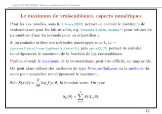 Arthur CHARPENTIER - Rappels de probabilites  statistiques 
REJET REJET 
−2 −1 0 1 2 
0.0 0.1 0.2 0.3 0.4 0.5 
l ll l l l ll l l l l l ll l 
ACCEPTATION 
41 
 