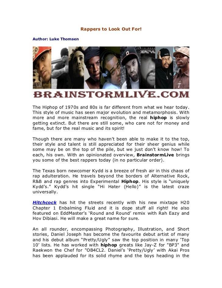 Rappers To Look Out For