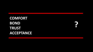 COMFORT
BOND
TRUST
ACCEPTANCE
?
 