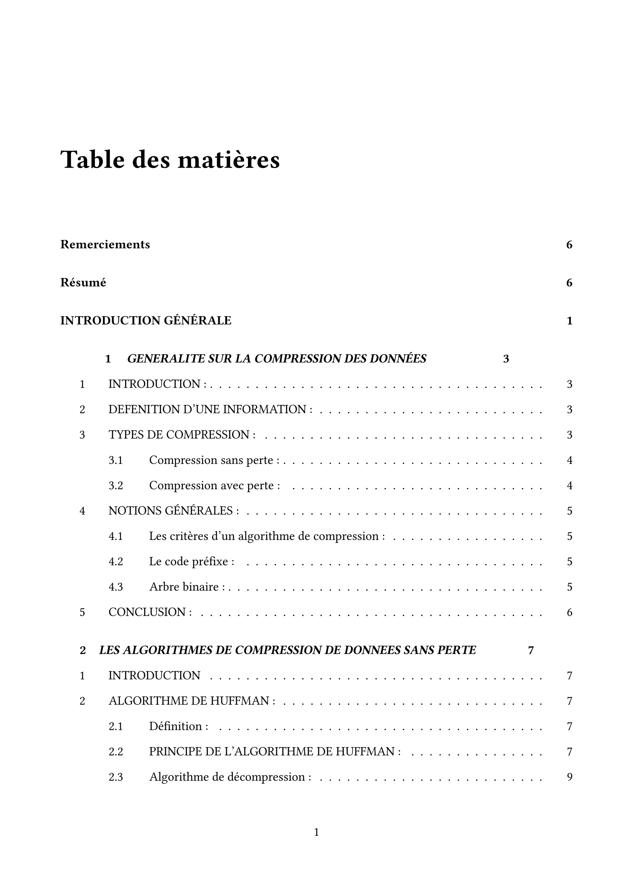 Combien De Bits A T Elle Economises Par Rapport Au Codage Standard Etude bibliographique sur les algorithmes de compression sans perte