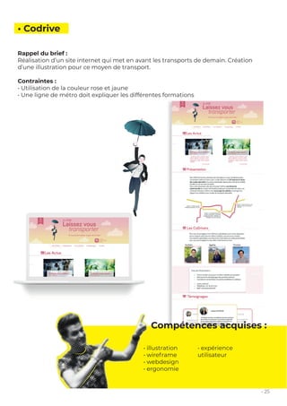 - 25
• illustration
• wireframe
• webdesign
• ergonomie
• expérience
utilisateur
• illustration
• wireframe
• webdesign
• ...