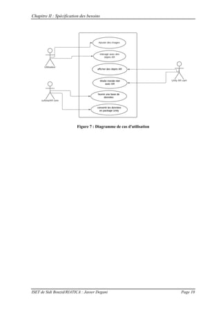 Chapitre II : Spécification des besoins
ISET de Sidi Bouzid/RIATICA : Jasser Degani Page 10
Figure 7 : Diagramme de cas d'utilisation
 