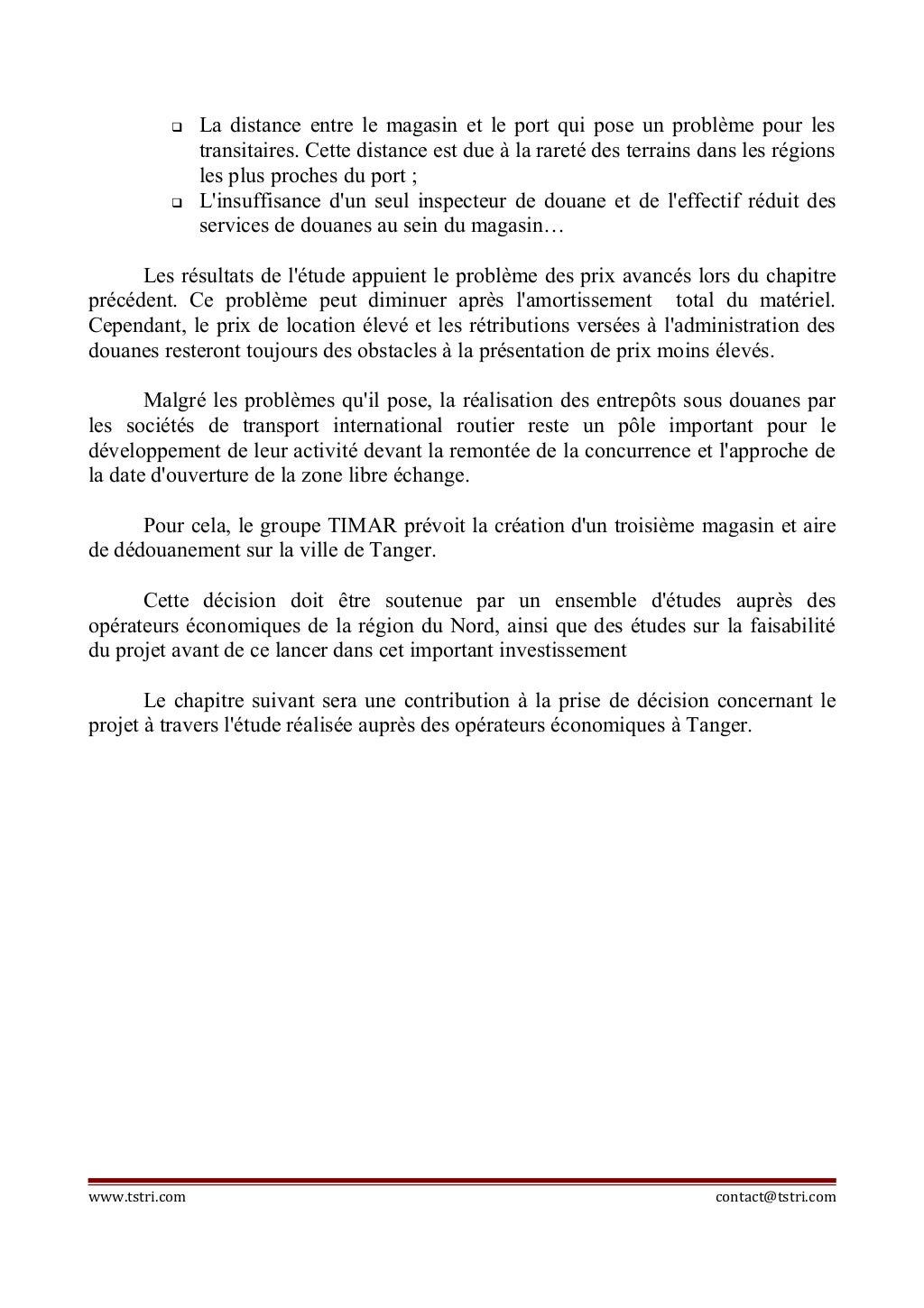 Rapport destagesurtransportinternationaltransitetlogistiquegr…