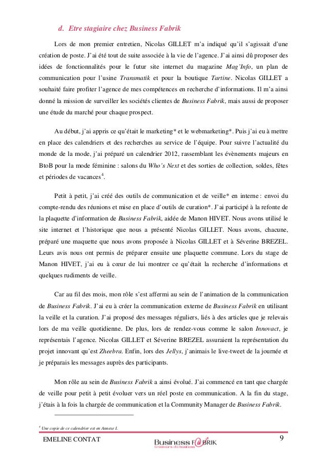 Exemple De Rapport De Mission De Travail Pdf  Le Meilleur Exemple