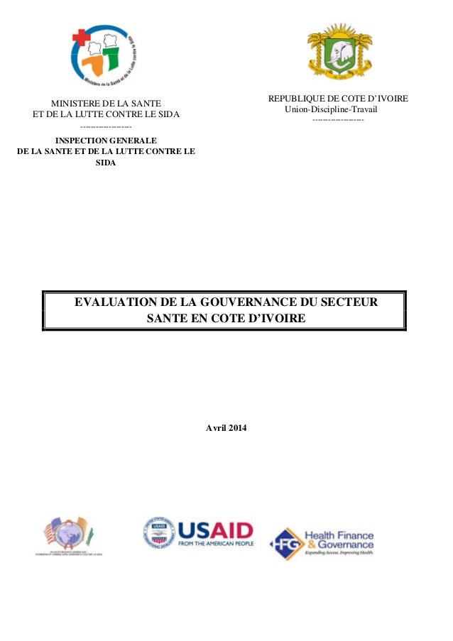 Evaluation De La Gouvernance Du Secteur Sante En Cote D Ivoire Evaluation De La Gouvernance Du Secteur Sante En Cote D Ivoire