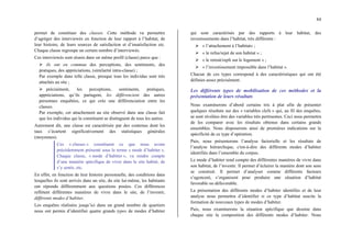 84
permet de constituer des classes. Cette méthode va permettre
d’agréger des interviewés en fonction de leur rapport à l’habitat, de
leur histoire, de leurs sources de satisfaction et d’insatisfaction etc.
Chaque classe regroupe un certain nombre d’interviewés.
Ces interviewés sont réunis dans un même profil (classe) parce que :
¾ ils ont en commun des perceptions, des sentiments, des
pratiques, des appréciations, (similarité intra-classe) ;
Par exemple dans telle classe, presque tous les individus sont très
attachés au site ;
¾ précisément, les perceptions, sentiments, pratiques,
appréciations, qu’ils partagent, les différencient des autres
personnes enquêtées, ce qui crée une différenciation entre les
classes.
Par exemple, cet attachement au site observé dans une classe fait
que les individus qui la constituent se distinguent de tous les autres.
Autrement dit, une classe est caractérisée par des contenus dont les
taux s’écartent significativement des statistiques générales
(moyennes).
Ces « classes » constituent ce que nous avons
précédemment présenté sous le terme « mode d’habiter ».
Chaque classe, « mode d’habiter », va rendre compte
d’une manière spécifique de vivre dans le site habité, de
s’y sentir, etc.
En effet, en fonction de leur histoire personnelle, des conditions dans
lesquelles ils sont arrivés dans un site, du site lui-même, les habitants
ont répondu différemment aux questions posées. Ces différences
reflètent différentes manières de vivre dans le site, de l’investir,
différents modes d’habiter.
Les enquêtes réalisées jusqu’ici dans un grand nombre de quartiers
nous ont permis d’identifier quatre grands types de modes d’habiter
qui sont caractérisés par des rapports à leur habitat, des
investissements dans l’habitat, très différents :
¾ « l’attachement à l’habitat» ;
¾ « le refus/rejet de son habitat » ;
¾ « le retrait/repli sur le logement » ;
¾ « l’investissement impossible dans l’habitat ».
Chacun de ces types correspond à des caractéristiques qui ont été
définies assez précisément.
Les différents types de mobilisation de ces méthodes et la
présentation de leurs résultats
Nous examinerons d’abord certains tris à plat afin de présenter
quelques résultats sur des « variables clefs » qui, au fil des enquêtes,
se sont révélées être des variables très pertinentes. Ceci nous permettra
de les comparer avec les résultats obtenus dans certains grands
ensembles. Nous disposerons ainsi de premières indications sur la
spécificité de ce type d’opération.
Puis, nous présenterons l’analyse factorielle et les résultats de
l’analyse hiérarchique, c'est-à-dire des différents modes d’habiter
identifiés dans l’ensemble du corpus.
Le mode d’habiter rend compte des différentes manières de vivre dans
son habitat, de l’investir. Il permet d’éclairer la manière dont son sens
se construit. Il permet d’analyser comme différents facteurs
s’agencent, s’organisent pour produire une situation d’habitat
favorable ou défavorable.
La présentation des différents modes d’habiter identifiés et de leur
analyse nous permettra d’identifier si ce type d’habitat suscite la
formation de nouveaux types de modes d’habiter.
Puis, nous examinerons la situation spécifique que dessine dans
chaque site la composition des différents modes d’habiter. Nous
 