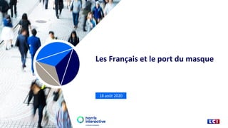 Les Français et le port du masque
18 août 2020
 