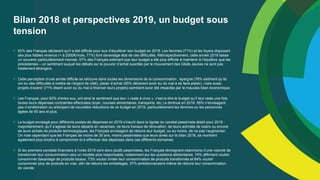 Nouvelle année, nouveau budget, le moral économique des Français 