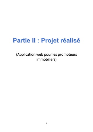 9
(Application web pour les promoteurs
immobiliers)
 
