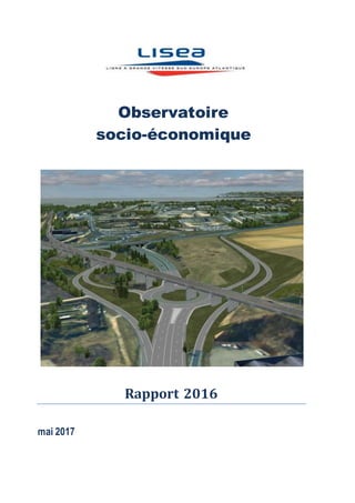 Observatoire
socio-économique
Rapport 2016
mai 2017
 