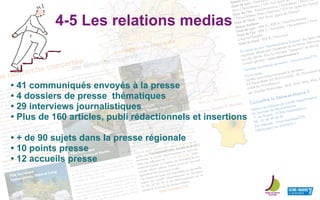 Le Comité Départemental du Tourisme est
acteur et moteur du développement touris-
tique durable. Partant du diagnostic de la
tration des flux touristiques et de la volonté de
artir plus équitablement sur l’ensemble du terri-
e Comité Départemental du Tourisme de Seine-
arne, en collaboration avec le Conseil général et
gion Ile-de-France, a mis en place une politique
ménagement touristique novatrice, celle des pôles
istiques régionaux avec les objectifs suivants :
renforcer l’identité régionale
- permettre des retombées économiques mieux ré-
parties sur l’ensemble du territoire francilien
- mieux définir l’action territoriale et mobiliser des
moyens spécifiques sur des projets ayant des ré-
percussions dans le secteur du tourisme dans le
cadre des politiques de développement et d’amé-
nagement...
Une démarche partenariale et concertée...
Les pôles touristiques régionaux font l’objet d’une démarche
partenariale entre le Conseil régional d’Ile-de-France et le
Conseil général de Seine-et-Marne, formalisée par une
convention. C’est un outil de développement territorial inté-
gré au service des élus et acteurs du tourisme
Les moyens de mise en œuvre
La mission d’animation et de développement des pôles tou-
ristiques régionaux est confiée au Comité Départemental
du Tourisme de Seine et Marne. Son rôle est d’apporter
une aide au démarrage de projets, en appuyant les initia-
tives locales et départementales portées par des structures
professionnelles publiques ou privées.
Fort de son patrimoine naturel et culturel, le sud du dépar-
tement de Seine-et-Marne a été pourvu dès 2001 d’un pre-
mier pôle touristique régional : le pôle touristique régional
Fontainebleau, Seine et Loing.
Riche en sites touristiques, le nord de la Seine-et-Marne pos-
sède également un fort potentiel de développement, deux
critères indispensables à la mise en place d’un pôle touris-
tique régional. Il est donc apparu opportun de créer un nou-
pôle touristique régional recouvrant le nord du
le pôle touristique régional Marne,
été crée en Seine-et-Marne pour renforcer le développe-
ment touristique harmonieux de ce territoire : le pôle Provi-
nois, Bassée, Montois.
Cette forme de développement touristique, initiée par la
Seine-et-Marne, intègre l’ensemble des logiques du tourisme
durable pour les décliner, en concertation avec l’ensemble
des acteurs, à travers les projets touristiques du territoire.
Afin de mieux orienter les visiteurs et pour les ai-
guiller vers l’ensemble de l’offre touristique de ces
territoires, le Comité Départemental du Tourisme
édite une collection de “Carnets de Route” dispo-
nibles en français ou anglais. Les itinéraires de ces
carnets alliant culture, nature et terroir peuvent
également être parcourus à vélo.
Ces Carnets de route sont disponibles sur demande
auprès du Comité Départemental du Tourisme
01 60 39 60 39 et en téléchargement sur le
portail du Tourisme de Seine-et-Marne :
www.tourisme77.fr
ne démarche concertée
...une démarche concertée...une démarche concertée
Pôle touristique
Marne, Ourcq et Morins
Pôle touristique
Provinois, Bassée, Montois
Pôle touristique
Fontainebleau, Seine et Loing
Réseau Gran
Gare de Lyon : Paris-Lyon /
Sens / Paris-Nevers / TGV Sud (gare de
Gare de l’Est : Paris-Strasbourg / Paris-Reims / Paris-Troy
/ Paris-Château Thierry-Epernay/ TGV Est (gare de Chessy)
Gare du Nord : TGV Nord (gare de Chessy)
Réseau Banlieue :
Gare de Lyon : RER D / RER A / Paris-Montereau
Gare de l’Est : RER E / Paris-Esbly / Paris-Meaux / Paris-
Crécy-la-Chapelle
Gare du Nord : RER B / Paris-Laon
Sur place en bus “Seine-et-Marne Express” dix lignes de
régulières désservent l’ensemble du territoire. Retrouvez
tous les détails dans la rubrique “transport” du site du
Conseil général : www.seine-et-marne.fr
Navettes touristiques en saison : www.tourisme77.fr
Par la route :
Quatre autoroutes traversent le territoire :
A4 (Paris-Metz- A5 (Paris-Troyes) - A6 (Paris-Lyon) e
A104 (La Francilienne)
Les Grandes Nationales : RN2, RN3, RN4, RN6, R
Connaître la Seine-et-Marne ?
Editions touristiques du Comité Départemental
du Tourisme de Seine-et-Marne
11 rue Royale - 77300 Fontainebleau
Tél : 01 60 39 60 39
Sur Internet : www.tourisme77.fr
Téléchargez vos brochures !
Marne, Ourcq et Morins
Provinois, Bassée et Montois
Fontainebleau, Seine et Loing
4-5 Les relations medias
• 41 communiqués envoyés à la presse
• 4 dossiers de presse thématiques
• 29 interviews journalistiques
• Plus de 160 articles, publi rédactionnels et insertions
• + de 90 sujets dans la presse régionale
• 10 points presse
• 12 accueils presse
 