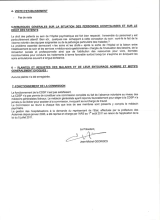 Rapport activité 2011 de la CDSP des Ardennes