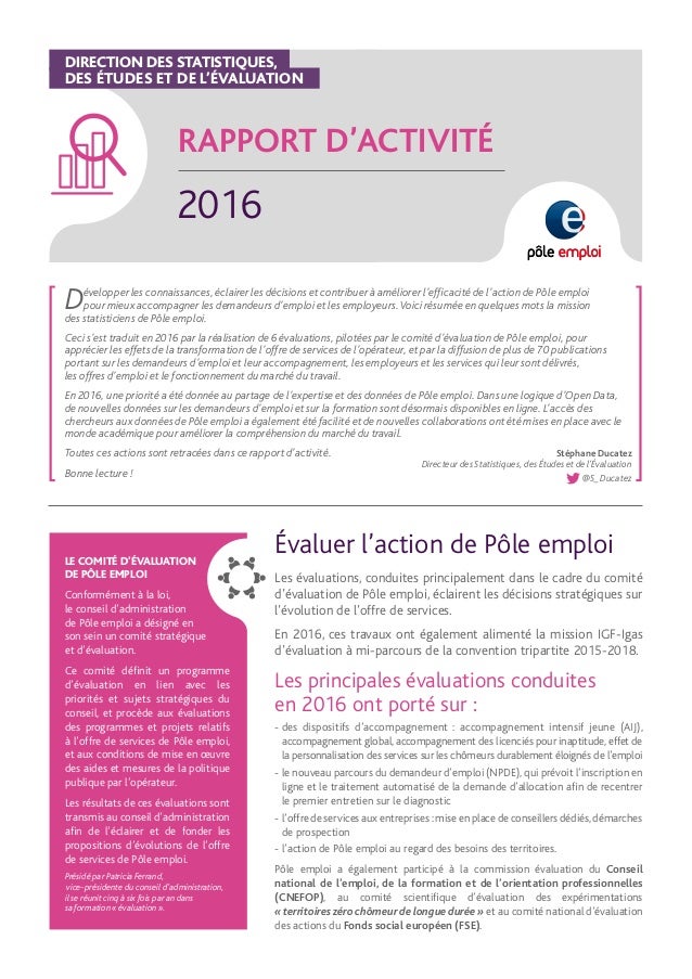 Rapport d'activité de la Direction des Statistiques, des Études et de…