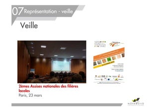 Représentation - veille
2èmes Assises nationales des filières
locales
Paris, 23 mars
Veille
157
07
 