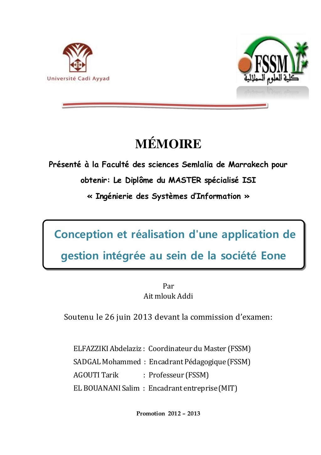 Rapport de pfe format doc 2013