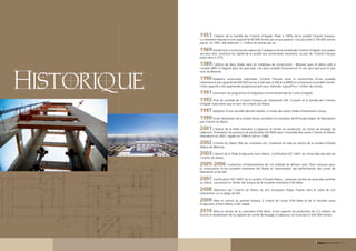1951       Création de la Société des Ciments d’Agadir, filiale à 100% de la société Ciments Français.
                           La cimenterie dispose d’une capacité de 60 000 tonnes par an qui passera 7 ans plus tard à 100 000 tonnes
                           par an. En 1991, elle atteindra 1,1 million de tonnes par an.

                           1969 Introduction à la bourse des valeurs de Casablanca de la Société des Ciments d’Agadir puis quatre
                           ans plus tard, ouverture du capital de la société aux actionnaires marocains. La part de Ciments Français
                           passe alors à 37%.

                           1989 Création de deux filiales dans les matériaux de construction : Bétomar pour le béton prêt à
                           l’emploi (BPE) et Sagram pour les granulats. Ces deux sociétés fusionneront 10 ans plus tard sous le seul




  Historique
                           nom de Bétomar.

                           1990 Redevenu         actionnaire majoritaire, Ciments Français lance la construction d’une nouvelle
                           cimenterie d’une capacité de 600 000 tonnes à Safi avec la SNI et la BNDE en constituant la société Cismafi.
                           Cette capacité a été augmentée progressivement pour atteindre aujourd’hui 1 million de tonnes.

                           1991 Lancement du programme d’intégration environnementale de l’usine d’Agadir.
                           1992 Prise de contrôle de Ciments Français par Italcementi SPA. Cismasfi et la Société des Ciments
                           d’Agadir fusionnent sous le nom de Ciments du Maroc.

                           1997 Adoption d’une nouvelle identité visuelle, à l’instar des autres filiales d’Italcementi Group.
                           1999 Fusion absorption de la société Asmar contrôlant la cimenterie de M’Zoudia (région de Marrakech)
                           par Ciments du Maroc.

                           2001 Création de la filiale Indusaha à Laâyoune et entrée en production du centre de broyage de
                           Laâyoune. Finalisation du processus de certification ISO 9002 pour l’ensemble des usines Ciments du Maroc
                           (Marrakech en 2001, Agadir en 1999 et Safi en 1998).

                           2002 Ciments du Maroc fête ses cinquante ans. Ouverture et mise en service de la carrière d’Ouled
                           Abbou de Bétomar.

                           2003 Création de la filiale d’adjuvants Axim Maroc. Certification ISO 14001 de l’ensemble des sites de
                           Ciments du Maroc.

                           2005-2006            Convention d’investissement de 3,6 milliards de dirhams avec l’Etat marocain pour
                           la construction d’une nouvelle cimenterie (Aït Baha) et l’optimisation des performances des usines de
                           Marrakech et de Safi.

                           2007      Certification ISO 14001 de la carrière d’Ouled Abbou : première carrière de granulats certifiée
                           au Maroc. Lancement en février des travaux de la nouvelle cimenterie d’Aït Baha.

                           2008 Obtention par Ciments du Maroc du prix Innovation Plages Propres dans le cadre de son
                           intervention sur la plage de Safi.

                           2009 Mise en service du premier broyeur à ciment de l’usine d’Aït Baha et de la nouvelle usine
                           d’adjuvants d’Axim Maroc à Aïn Sebaâ.

                           2010 Mise en service de la cimenterie d’Aït Baha, d’une capacité de production de 2,2 millions de
                           tonnes et doublement de la capacité du centre de broyage à Laâyoune, en la portant à 500 000 tonnes.




16 - Rapport annuel 2010                                                                                                Rapport annuel 2010 - 17
 