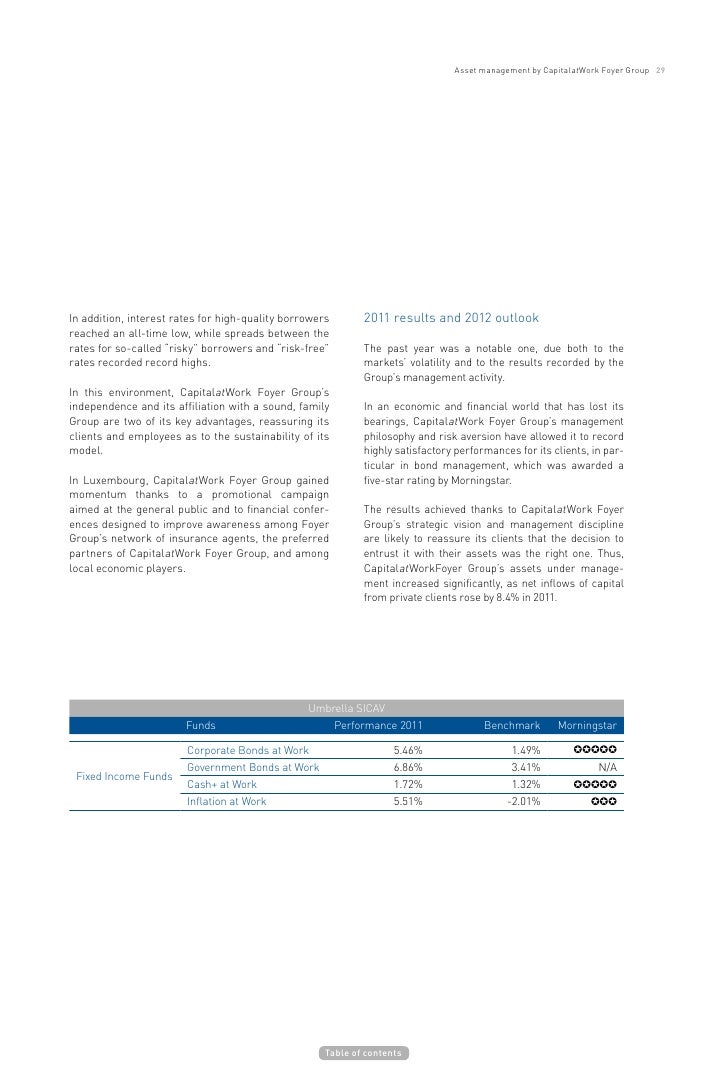 Jaarverslag 2011 Foyer Group