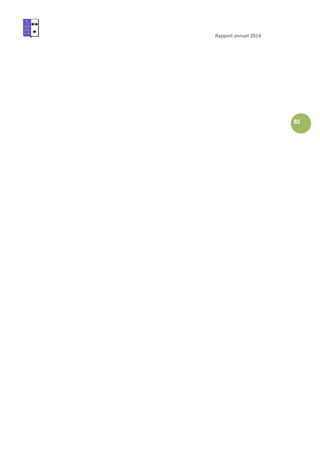 Rapport annuel 2014
85
 