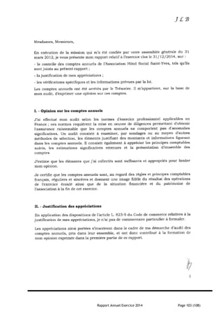 Rapport Annuel Exercice 2014 Page 103 (108)
 