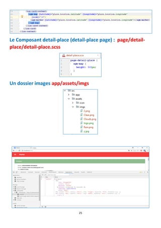 25
Le Composant detail-place (detail-place page) : page/detail-
place/detail-place.scss
Un dossier images app/assets/imgs
 