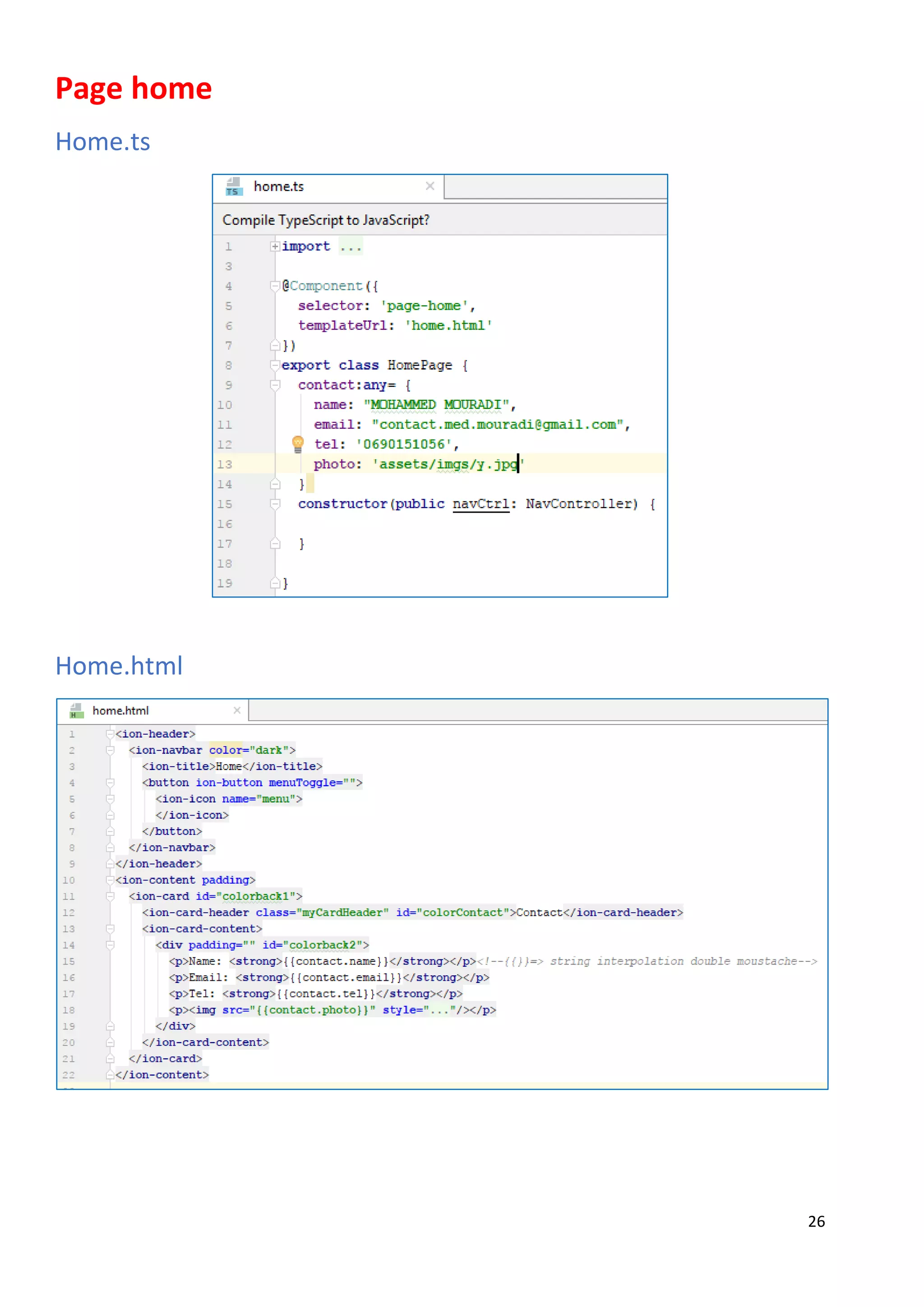 26
Page home
Home.ts
Home.html
 