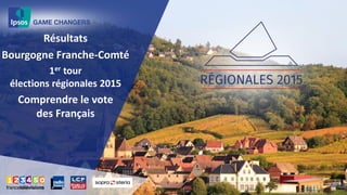 Résultats
Bourgogne Franche-Comté
1er tour
élections régionales 2015
Comprendre le vote
des Français
 