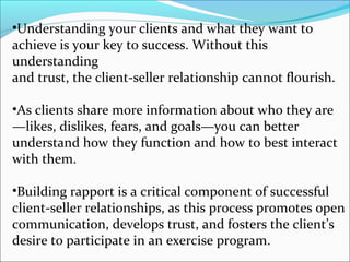Build A Rapport With Client Rapport building | PPT