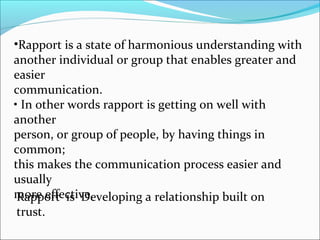 Rapport building | PPT