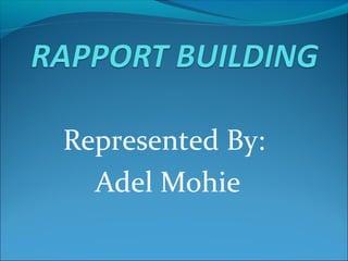Represented By:
Adel Mohie
 