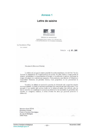 Annexe 1

                               Lettre de saisine




Centre d’analyse stratégique                       Novembre 2009
                                     - 121 -
www.strategie.gouv.fr
 