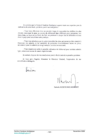 Centre d’analyse stratégique             Novembre 2009
                               - 122 -
www.strategie.gouv.fr
 
