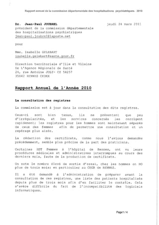 Rapport 2010 CDHP d'Ille et Vilaine