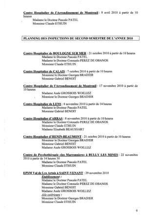 Rapport 2010 CDHP du Pas de Calais