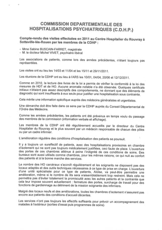 Rapport CDSP haute normandie 2011